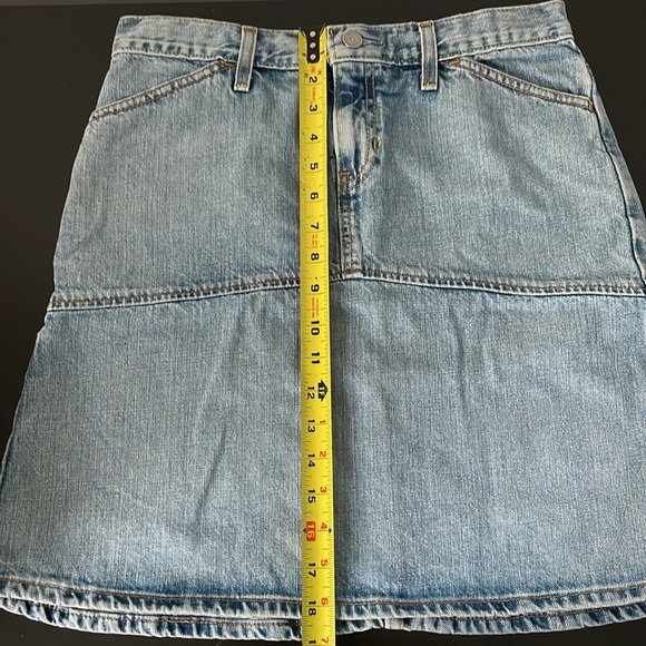 Gap 1969 Jeans Mini Skirt Size 4 Cowboy Vintage Western Style Cotton Y2K 30W/19L - Picture 7 of 10